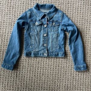 LEVIS DENIM JEAN JACKET GIRLS SIZE SMALL 8 – 10 YEARS